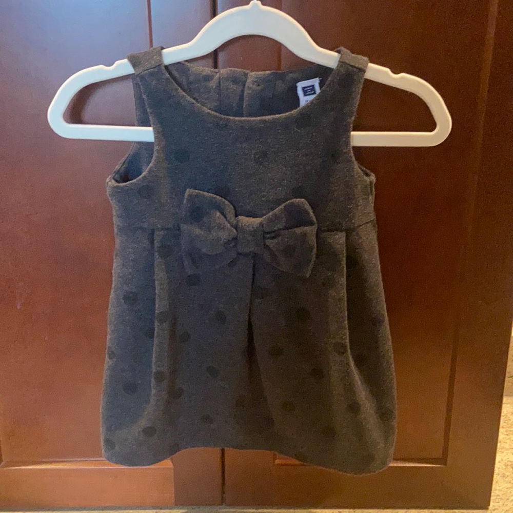 Janie and jack black and gray  dress 12-18months